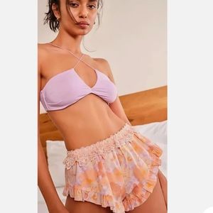 NWT Free People Golden Slumber Shorts size Medium Floral Print